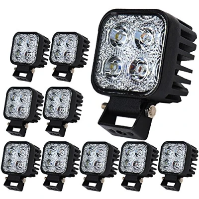 Abbildung von Greenmigo 10X 12W LED Arbeitsscheinwerfer IP67 Offroad Lampe Scheinwerfer Arbeitslicht 12V 24V Zusatzscheinwerfer Rückfahrscheinwerfer