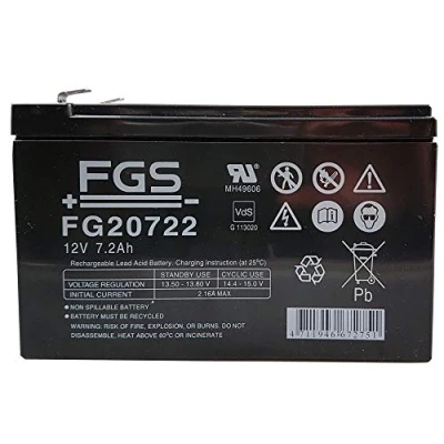 Abbildung von FGS FG20722 / 12V 7,2Ah AGM Blei Akku Batterie VDS