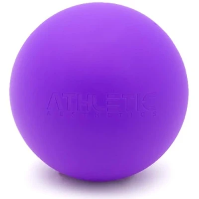 Abbildung von Massage Ball [6cm Durchmesser] Als Lacrosse und Faszien zur Selbstmassage Triggerpunkttherapie (genaue Behandlung von Verspannungen) geeignet (Lila)