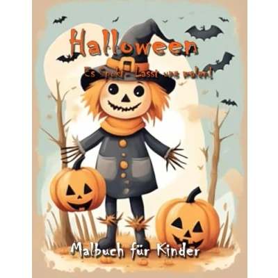 Abbildung von Halloween Malbuch für Kinder ab 4 Jahren: Es Spukt Lasst uns malen!