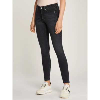 Abbildung von Calvin Klein Jeans Skinny Fit, Damen, Größe: 27x32, Denim black