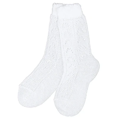 Abbildung von Isar Trachten Kurze Kinder Socken Häkellook 11041 Weiß Gr. 27 30