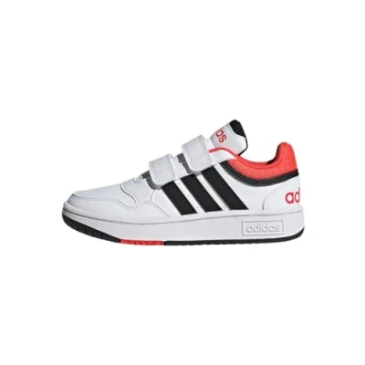 Abbildung von adidas Hoops Lifestyle Basketball Hook and Loop Shoes Schuhe, Cloud White/Core Black/Bright Red, 29 EU