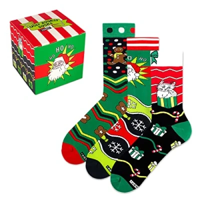 Abbildung von Zooksy 3 PACK ugly Socken, Größe: 36 41, Classic christmas