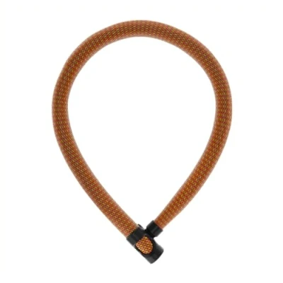 Abbildung von ABUS Kettenschloss IVERA Chain 7210 Fahrradschloss mit hochflexibler IvyTex Kunstfaserummantelung Sicherheitslevel 8 110 cm Orange