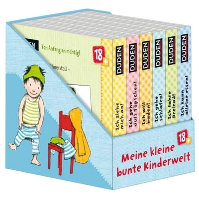 Abbildung von Duden 18+: Meine kleine bunte Kinderwelt (Würfel): 6 Mini Bücher