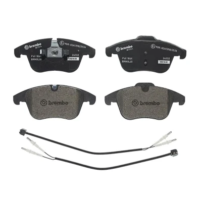 Abbildung von BREMBO P 61 106X Bremsbelagsatz inkl. Verschleißwarnkontakt ohne Zubehör PEUGEOT: 508 I SW, 407 Limousine, CITROËN: C5 III Kombi, 3