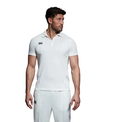 Abbildung von Canterbury Herren Polo Shirt, Cricket Whites Polohemd, cremefarben, L