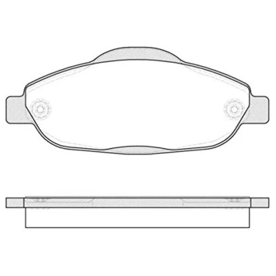 Abbildung von ROADHOUSE 21323.00 Bremsbelagsatz Vorderachse mit Schrauben, Klebefolie Zubehör PEUGEOT: 308 I SW, 5008 I, Schrägheck