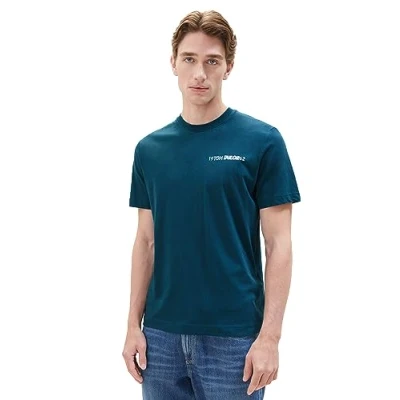 Abbildung von TOM Tailor Tshirt print, Herren, Größe: Large, Deep pond green