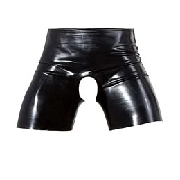 Abbildung von Pants mit Showmaster Öffnung für Penis und Hoden, Latex