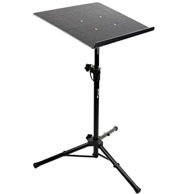 Abbildung von RockJam RJLP3 Heavy Duty Projector Stand Laptop or Temporary Standing Desk with Tripod Body and Textured Plate