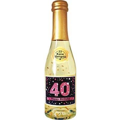Abbildung von AV Andrea Verlag Pfeif auf&#039;s Alter Neutral im Geschenke Set für Frauen zum Geburtstag mit Piccolo 22 Karat Blattgold Gold pink lila schwarz (Piccolo HB 40 56018)