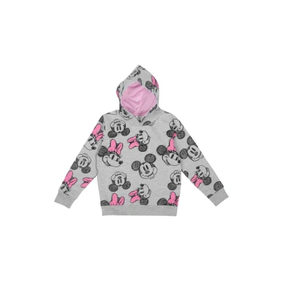 Abbildung von Disney Minnie Mouse Kapuzenpullover für Kinder, Größe: 122/128, Grau