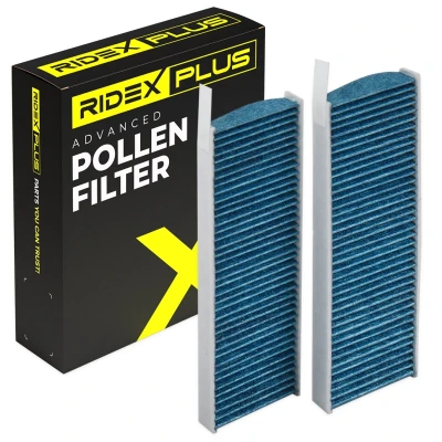 Abbildung von RIDEX PLUS 424I0506P Innenraumfilter CITROËN: DS5 Schrägheck, C4 Picasso 2, Berlingo, PEUGEOT: 5008 I, 3008 II SUV, 508 II, OPEL: Vivaro C Kastenwagen