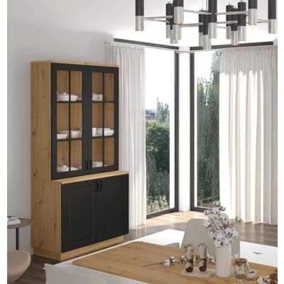 Abbildung von Küchen Preisbombe Küchenbuffet Stilo 100 cm Esszimmer Landhaus Grau Eiche Artisan Buffet Küche
