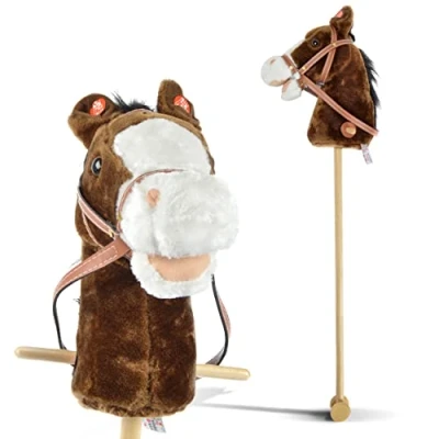 Abbildung von Pink Papaya Steckenpferd Steckenpferd, Hobby Horse mit Sounds, inkl. Halfter, Rollen
