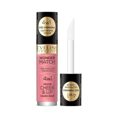 Abbildung von Eveline Cosmetics Wonder Match Flüssiges Rouge und Lippenstift 2 in 1 Hydratisierende Nährende Formel