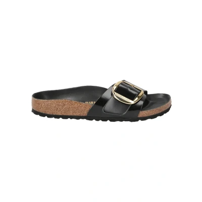 Abbildung von Birkenstock Madrid BIG Bickle Pantolette flach, Damen, Größe: 39, Schwarz Schuhe