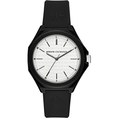 Abbildung von Armani Exchange Analog Quarz Uhr, Herren, Größe: One Size, Schwarz