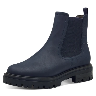 Abbildung von Tamaris Plateaustiefelette, Damen, Größe: 37, Navy Schuhe