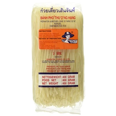 Abbildung von Farmer Reisnudeln Thailändische, 3 mm breite Reisbandnudeln aus Reismehl 17 x 400 g