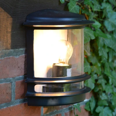 Abbildung von BRILLIANT Lampe Hollywood Außenwandleuchte schwarz 1x A60, E27, 60W, geeignet für Normallampen (nicht enthalten) IP Schutzart: 44 spritzwassergeschützt