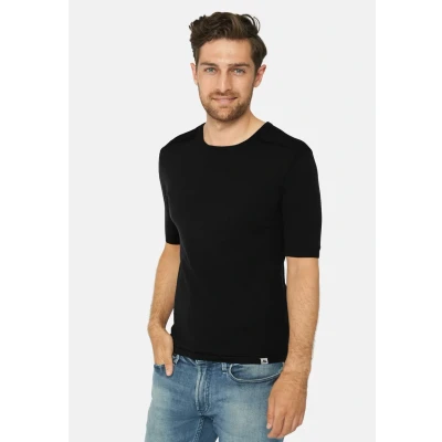 Abbildung von Danish Endurance Merino Tshirt basic, Herren, Größe: Large, Black