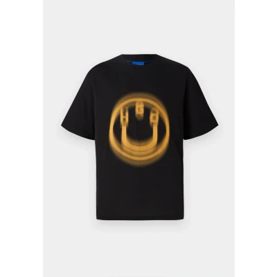 Abbildung von HUGO Nalax Tshirt print, Herren, Größe: XXL, Black