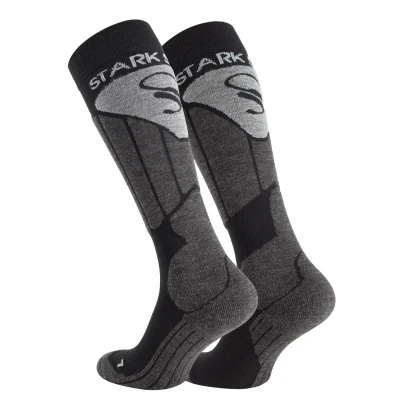 Abbildung von STARK SOUL Damen &amp; Herren Skisocken, Funktionssocken, Snowboard Skistrümpfe mit Spezialpolsterung, grau, Gr. 39 42