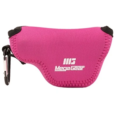 Abbildung von MegaGear Panasonic Lumix DC GX950, GX900, GF10 (12 32mm) Ultraleichte Kameratasche aus Neopren Rosa