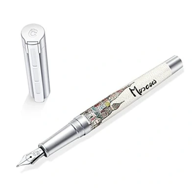 Abbildung von STAEDTLER Initium Corium Füllhalter Urbes Moskau B, Made in Germany, mit edler Geschenkverpackung, 9PU100B
