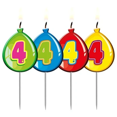 Abbildung von Kerzenstarballon Form 4