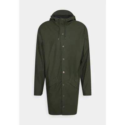 Abbildung von Rains LONG Jacket Unisex Regenjacke / wasserabweisende Jacke, Größe: XXL, Green
