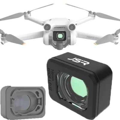 Abbildung von Fenmaru Weitwinkelobjektiv Filter kompatibel mit DJI Mini 3/Mini 3 Pro, Weitwinkelfilter Objektiv Drohnen Zubehör
