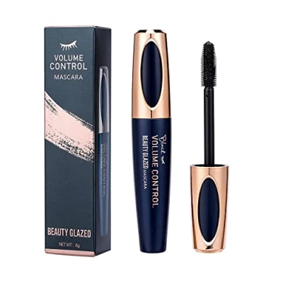 Abbildung von 4D Silk Fiber Wimperntusche, Extra Long Lash Verlängerung &amp; Volumen Eyelash Mascara Wasserdicht Langlebig Natürlich Augen Make up Not Blooming