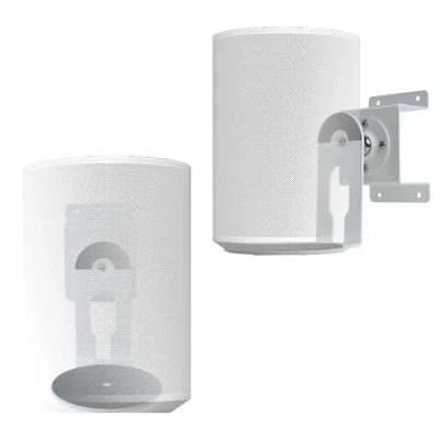 Abbildung von shinar Metall 2er Set Wandhalterung Kompatibel mit Sonos Era 100,Schwenkbar bis zu 360,Neigbar 70/+70(Rauf und runter, Links rechts) Rotation ohne Stellschrauben Max.12 kg Weiß