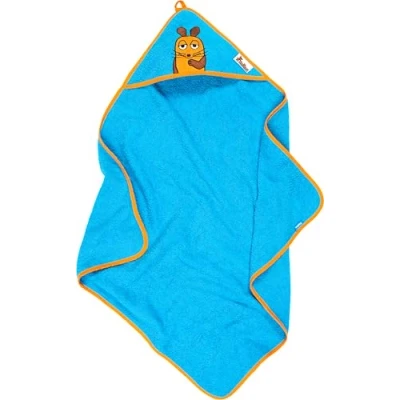Abbildung von Playshoes Unisex Kinder Frottee Kapuzentuch die Maus 340040, 23 Aquablau, 75x75cm