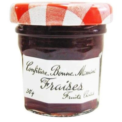 Abbildung von Bonne Maman Erdbeere Konfitüre Fraises Confiture 15 x 30 Gramm aus Frankreich