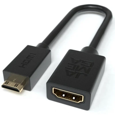Abbildung von JAMEGA Mini HDMI Adapter Kabel, Buchse zu Stecker 4K UHD