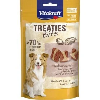 Abbildung von Vitakraft Treaties Bits 120 g Hundesnacks Leberwurst...