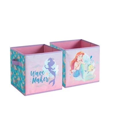 Abbildung von Idea Nuova Disney Little Mermaid Aufbewahrungswürfel, 25,4 x cm, 2 Stück