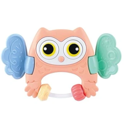 Abbildung von Playgo Peekaboo Rassel Greifling Eule mit 2 Flügeln sehen und verstecken