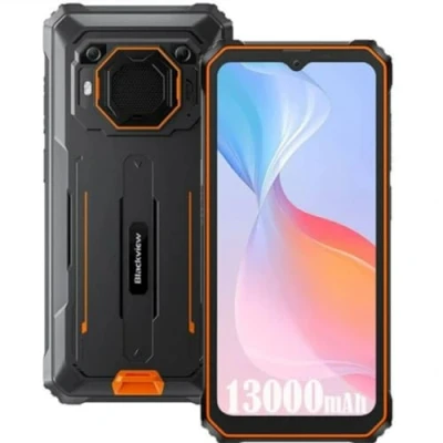 Abbildung von Outdoor Handy Ohne Vertrag Blackview BV6200 PRO,12GB+128GB(1TB Erweiterung), 13000mAh Akku, 6,56&#039;&#039; HD+, ArcSoft® 13MP+8MP, Android 13 DUAL SIM IP68 MIL STD 810H Wasserdichtes Smartphone, Schwarz