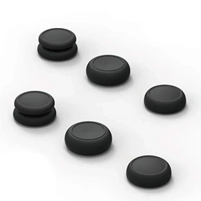 Abbildung von Skull &amp; Co. Skin, CQC und FPS Daumengriff Set Joystick Kappe Analog Stick für Steam Deck/Steam Deck OLED ROG Ally/ROG Ally X Schwarz, 3 Paare(6Stk)