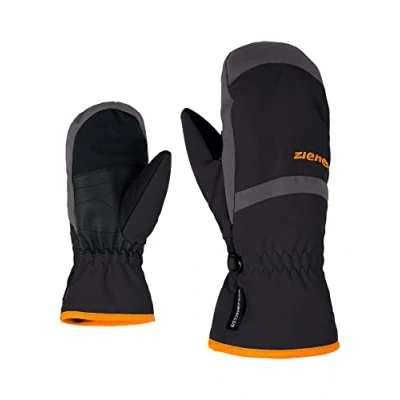Abbildung von Ziener Kinder LEJANOS AS Ski Handschuhe/Wintersport Wasserdicht, Atmungsaktiv, Black/Graphite, 7.5 (XL)