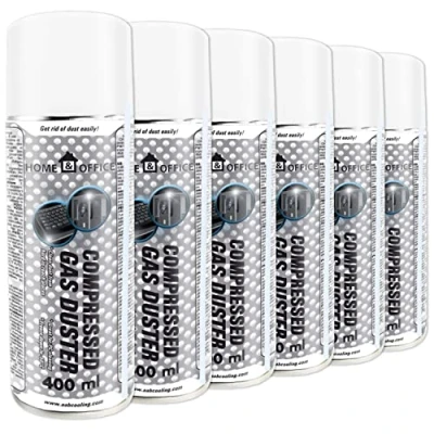 Abbildung von Reinigungspray 6X 400ml AABCOOLING Home&amp;Office Druckluftspray Gas Duster K3, Tastatur Reinigung Für die von Tastatur, PC, Büromaterial, Druckluft Spraydose, Reinigungsgeräte