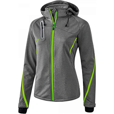 Abbildung von Erima Softshelljacke Grau grã¼n, Damen, Größe: 40, grã¼n
