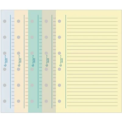 Abbildung von Exacompta 28251E Nachfüllblätter liniert für Organizer Exatime 21 32 Blatt zufällige Farben