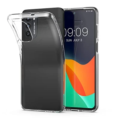 Abbildung von kwmobile Hülle kompatibel mit Motorola Moto G52 / G82 5G Silikon Handyhülle Transparent Handy Case in
